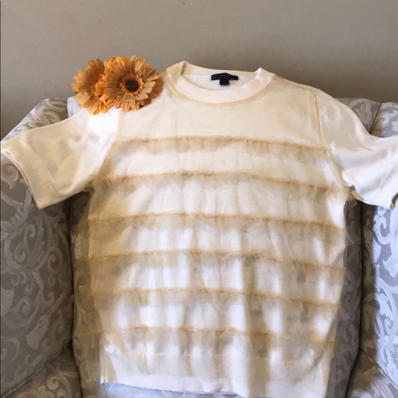 J CREW BEIGE BLOUSE “M”🔥 👚😍🌺 - Picture 2 of 6